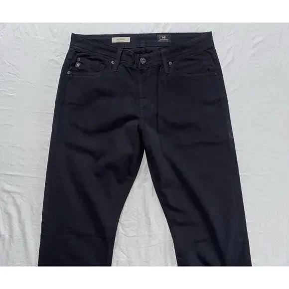 AG The Graduate Tailored Leg Stretch Sateen Jeans. Black, Men's 29X34. NWT!!